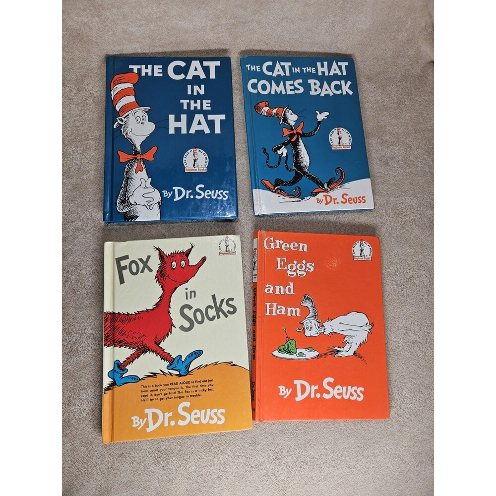 Lot of Dr. Seuss: Fox in Socks, Green Eggs and Ham, Cat in the Hat, Comes Back